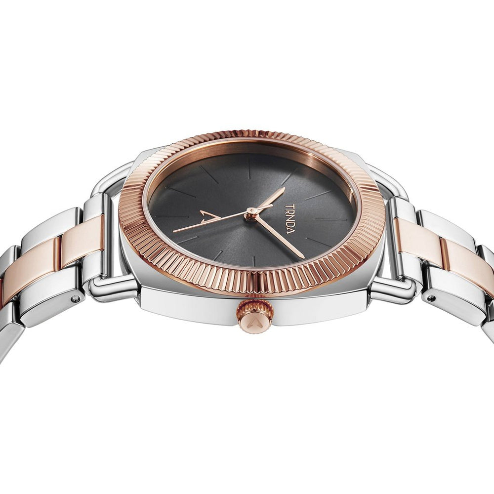 Trnda Women's Stainless Steel Watch, Two Tone Silver-Rose Gold | Trn-Wch-001 by i-watch