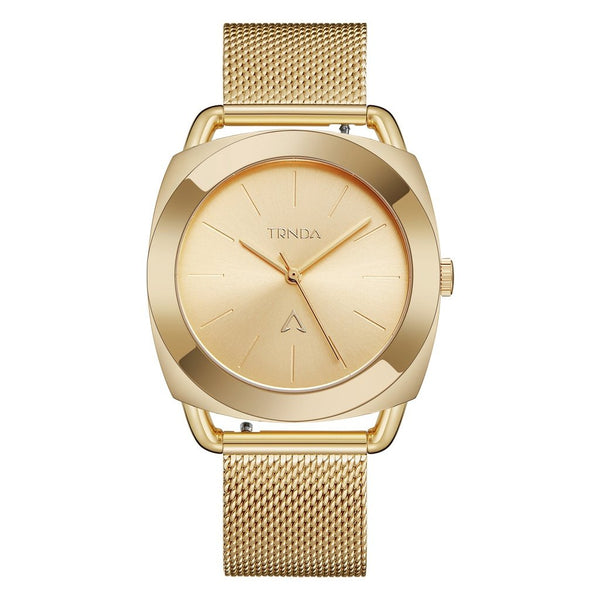 Trnda Women's Watch With Gold Stainless Steel Case And Gold Stainless Steel Band by i-watch