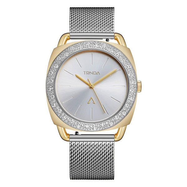 Trnda Women's Stainless Steel Gold Watch, Silver Dial | Trnda-W35.8 by i-watch