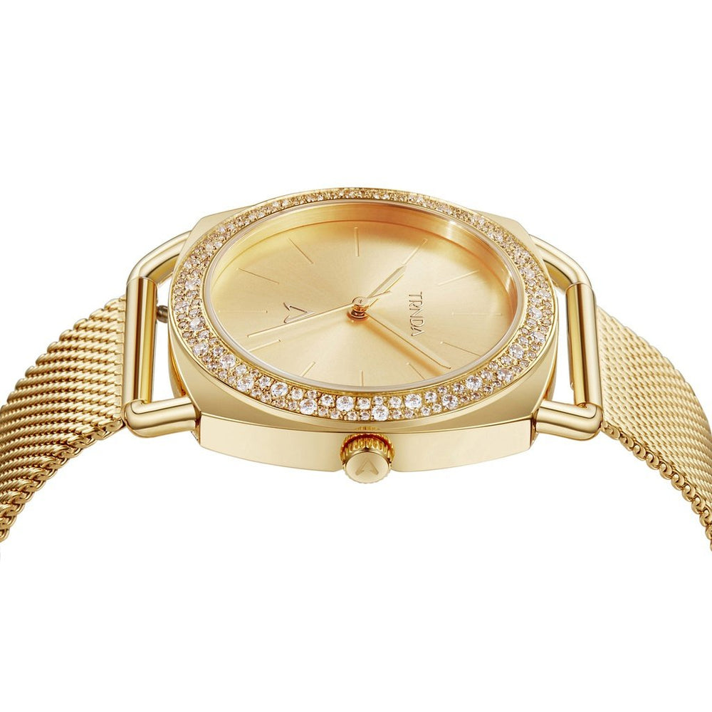 Trnda Women's Gold Stainless Steel Watch, Gold Dial | Trd-1234 by i-watch