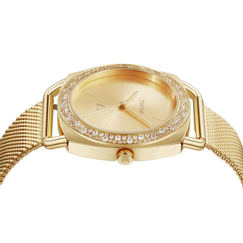 Trnda Women's Gold Stainless Steel Watch, Gold Dial | Trd-1234 by i-watch