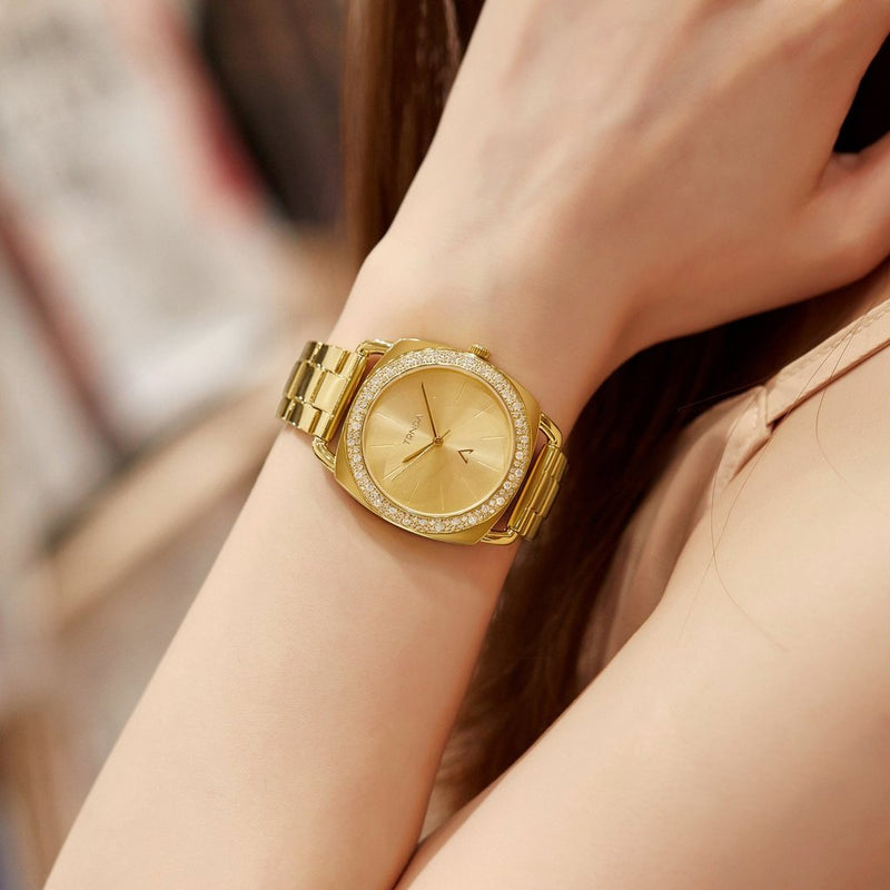 Trnda Women's Gold Stainless Steel Watch, Gold Dial | Trnda35.8 by i-watch