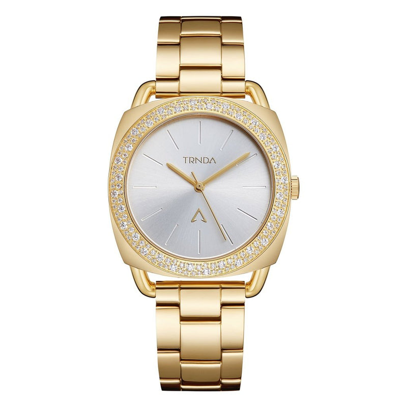 Trnda Women's Gold Stainless Steel Watch, Silver Dial | Trnda35.8 by i-watch