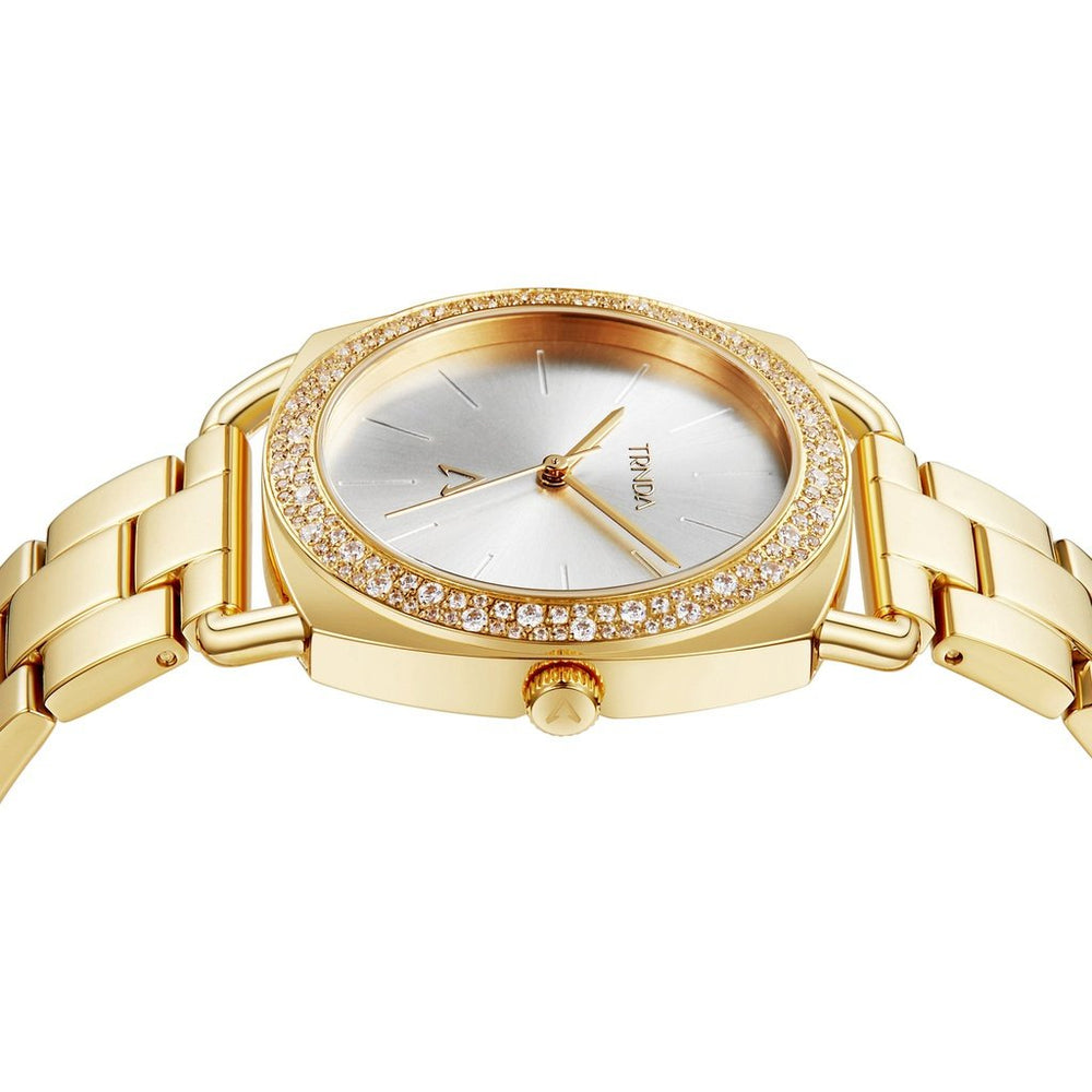 Trnda Women's Gold Stainless Steel Watch, Silver Dial | Trnda35.8 by i-watch