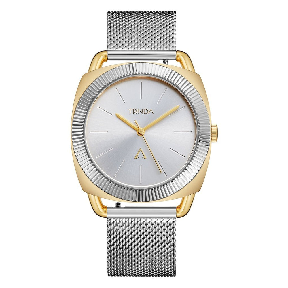 Trnda Women's Gold Stainless Steel Watch, Silver Dial | Trn-35.8-Sm by i-watch