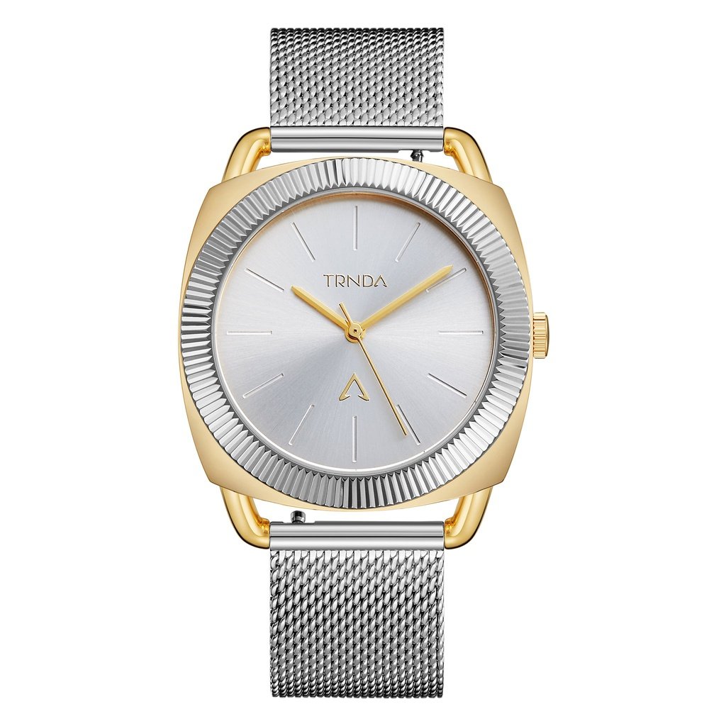 Trnda Women's Gold Stainless Steel Watch, Silver Dial | Trn-35.8-Sm by i-watch