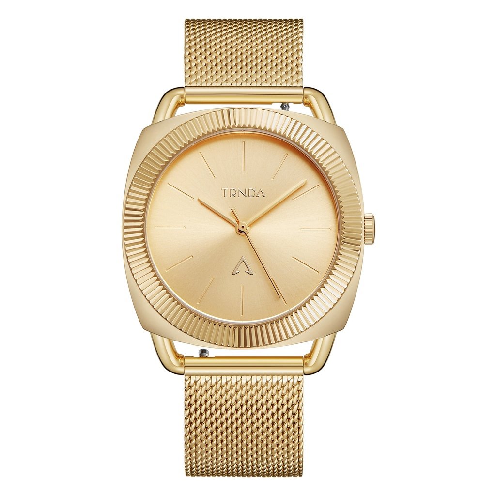 Trnda Women's Gold Stainless Steel Watch, Gold Dial | Trnda-001 by i-watch