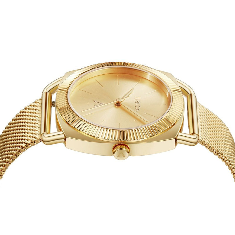 Trnda Women's Gold Stainless Steel Watch, Gold Dial | Trnda-001 by i-watch