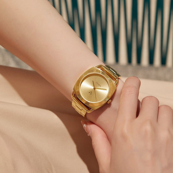 Trnda Women's Gold Stainless Steel Watch, Round Case | Trn-35.8g by i-watch