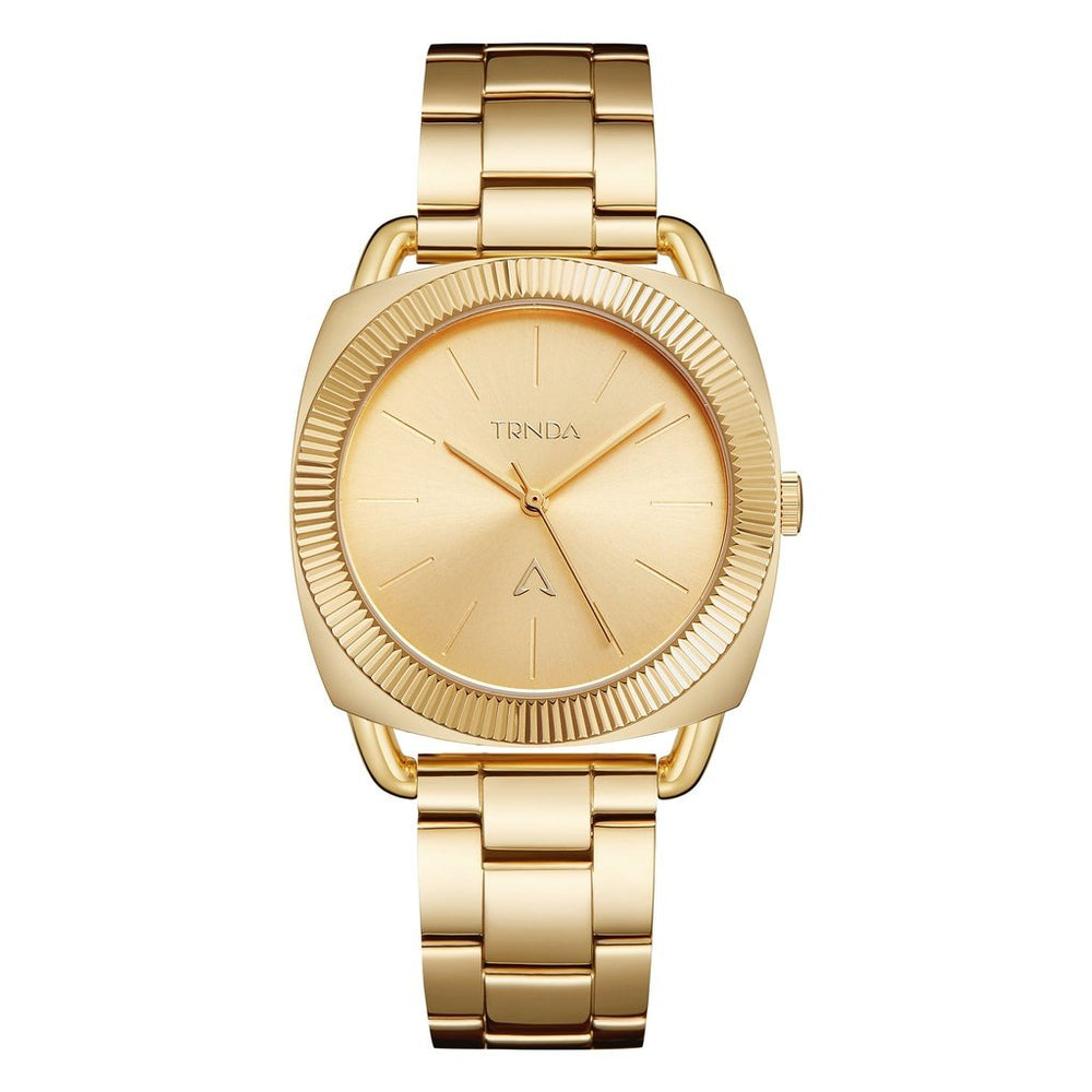 Trnda Women's Gold Stainless Steel Watch, Round Case | Trn-35.8g by i-watch