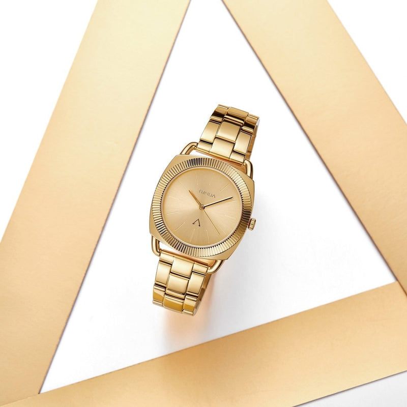 Trnda Women's Gold Stainless Steel Watch, Round Case | Trn-35.8g by i-watch