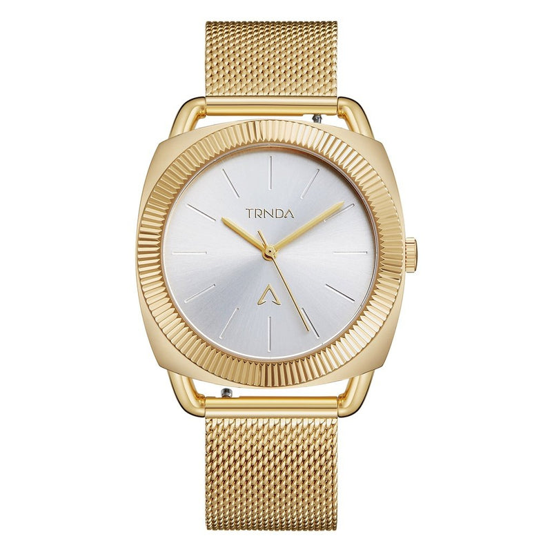 Trnda Women's Gold Stainless Steel Watch, Silver Dial | Trd-W35.8 by i-watch