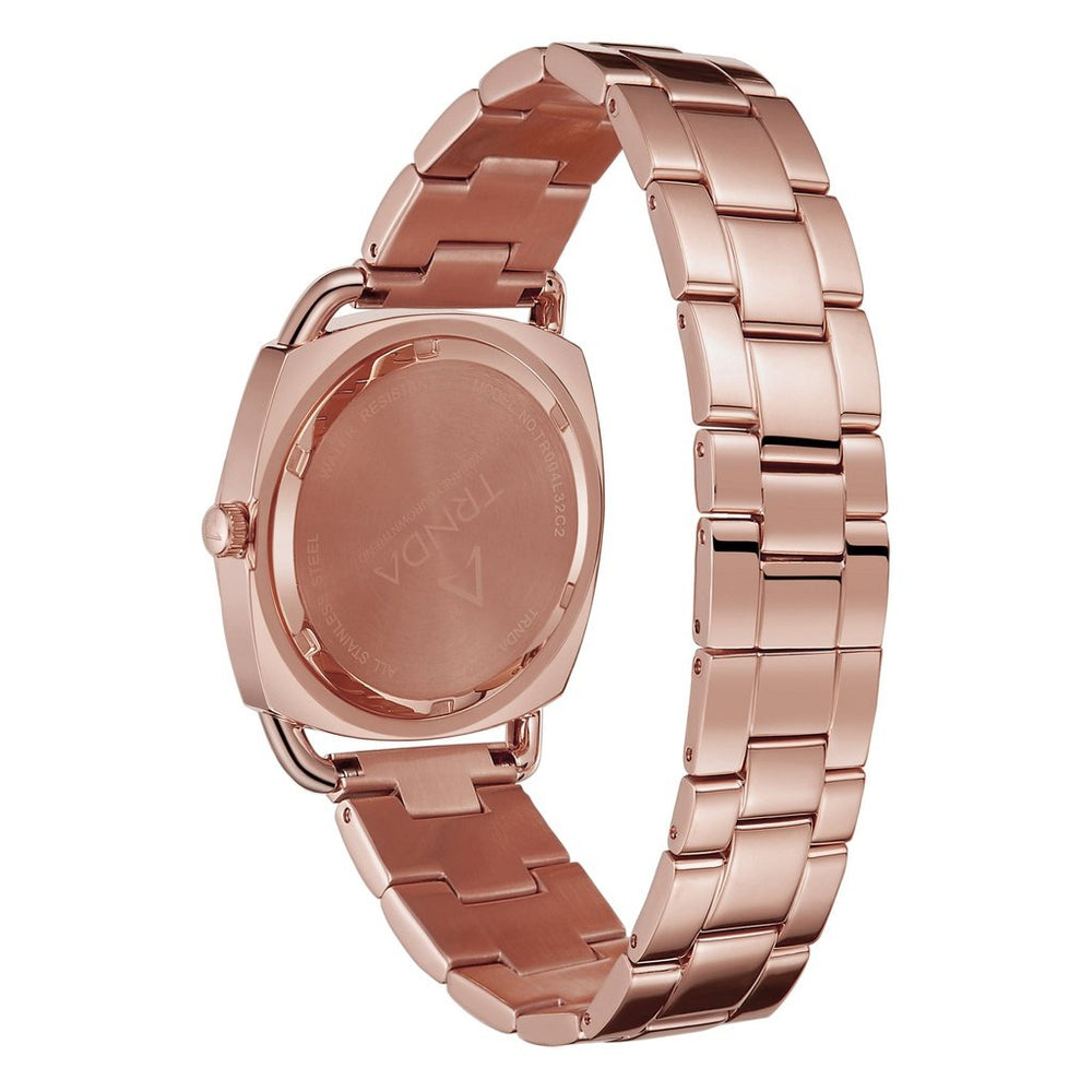 Trnda Women's Rose Gold Stainless Steel Watch, Round Dial | Trnda-001 by i-watch