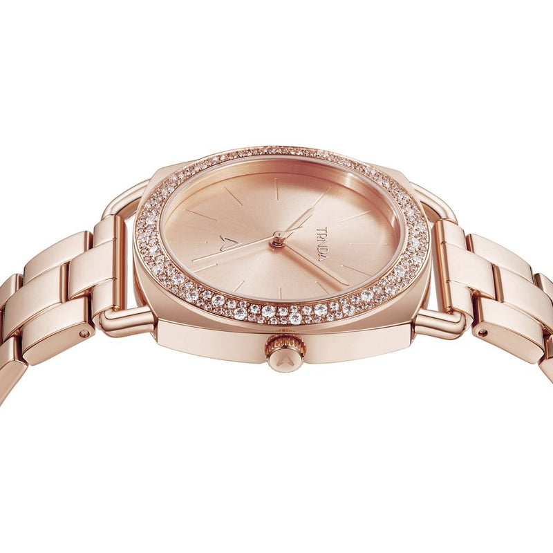 Trnda Women's Rose Gold Stainless Steel Watch, Round Dial | Trn-001 by i-watch