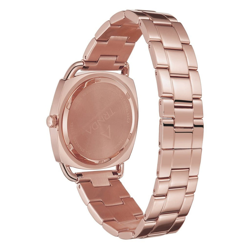 Trnda Women's Rose Gold Stainless Steel Watch, Round Dial | Trn-001 by i-watch