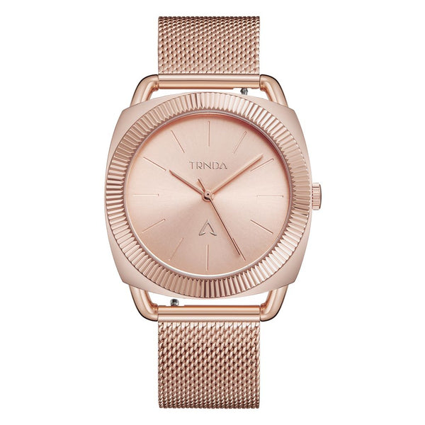Trnda Women's Rose Gold Stainless Steel Watch, Unique Dial | Trn-Rg35.8 by i-watch