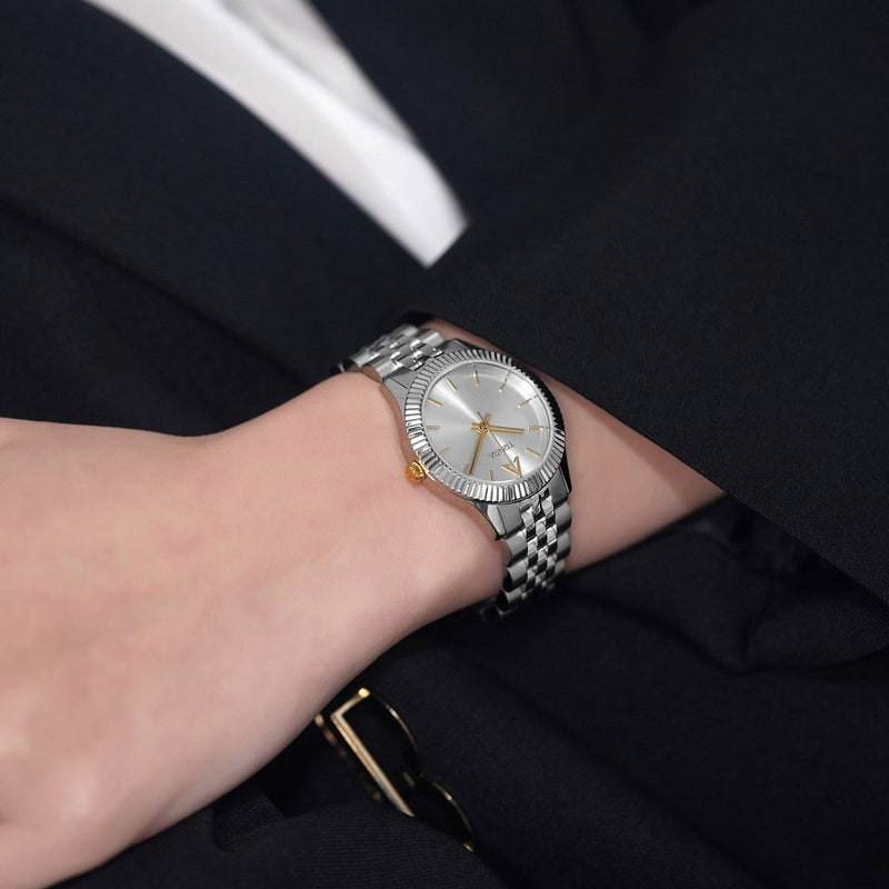 Trnda Women's Stainless Steel Watch, Silver Dial | Trnda-S32mm by i-watch