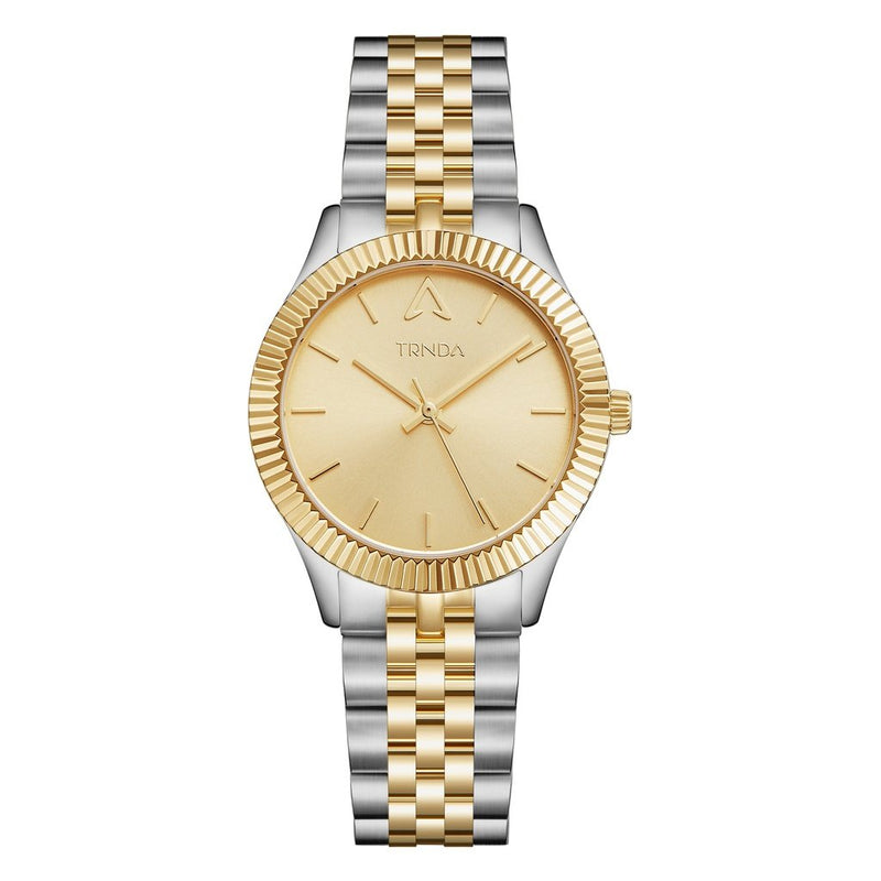 Trnda Women's Stainless Steel Watch, Gold Dial | Tr32ssg by i-watch