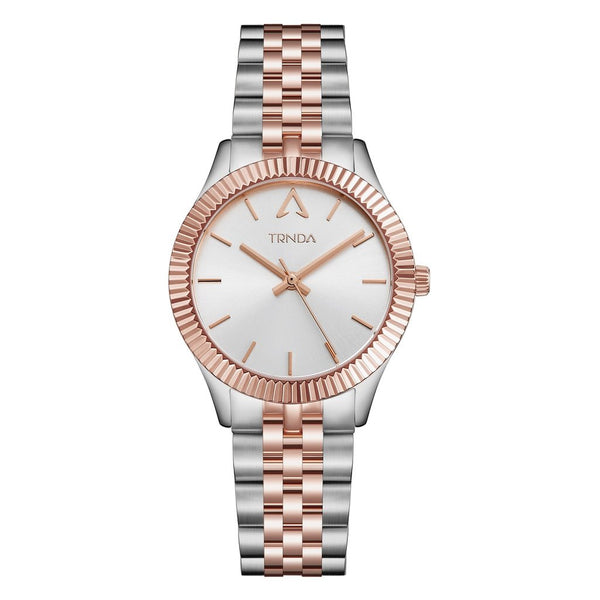 Trnda Women's Stainless Steel Watch, Silver & Rose Gold | Trnda32mm by i-watch