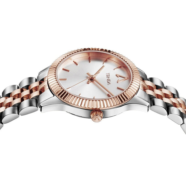Trnda Women's Stainless Steel Watch, Silver & Rose Gold | Trnda32mm by i-watch