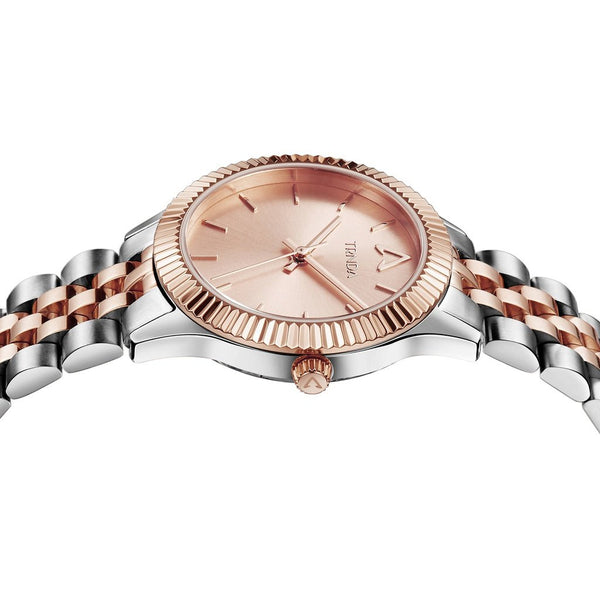 Trnda Women's Stainless Steel Watch, Silver & Rose Gold Dial | Trnda32mm by i-watch