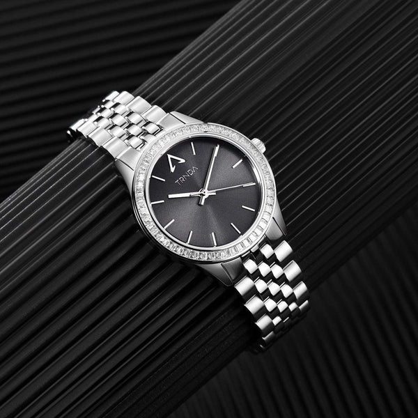 Trnda Women's Stainless Steel Watch, Gray Dial | Trn-Ss32-Gd by i-watch