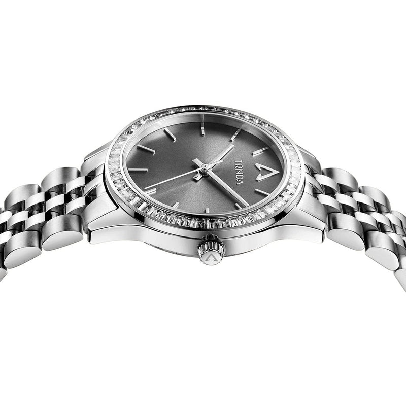 Trnda Women's Stainless Steel Watch, Gray Dial | Trn-Ss32-Gd by i-watch
