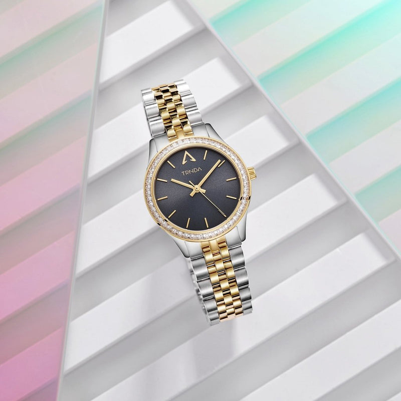 Trnda Women's Stainless Steel Watch, Gray Dial | Trn-W32sgbg by i-watch