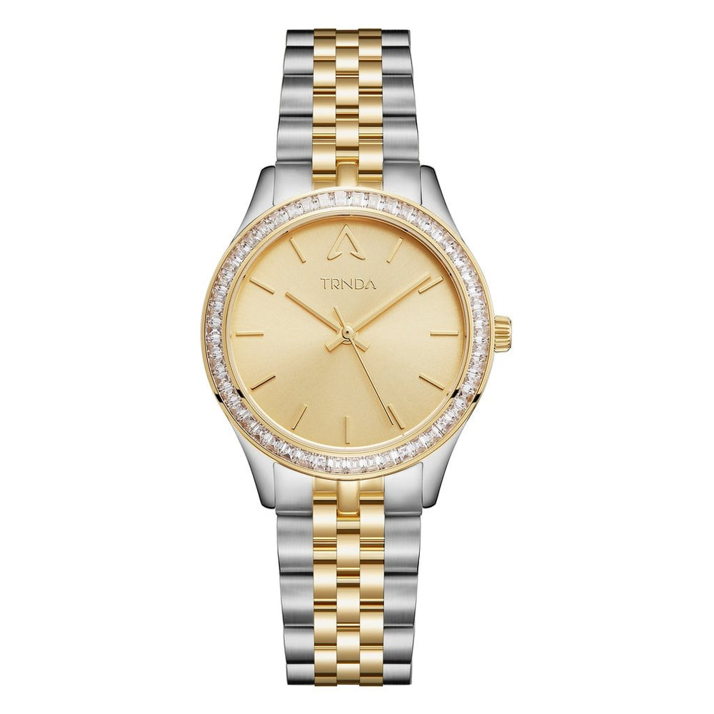 Trnda Women's Stainless Steel Watch, Gold Dial | Trnda-032ss by i-watch