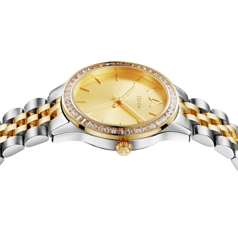 Trnda Women's Stainless Steel Watch, Gold Dial | Trnda-032ss by i-watch