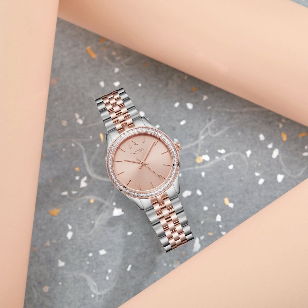 Trnda Women's Stainless Steel Watch, Rose Gold Dial | Tr32mm by i-watch