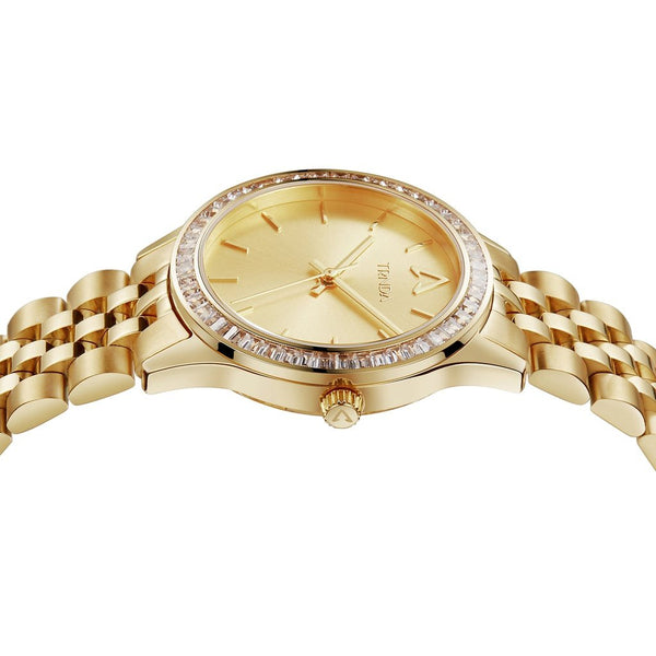 Trnda Women's Gold Stainless Steel Watch, Gold Dial | Trn-W32g by i-watch