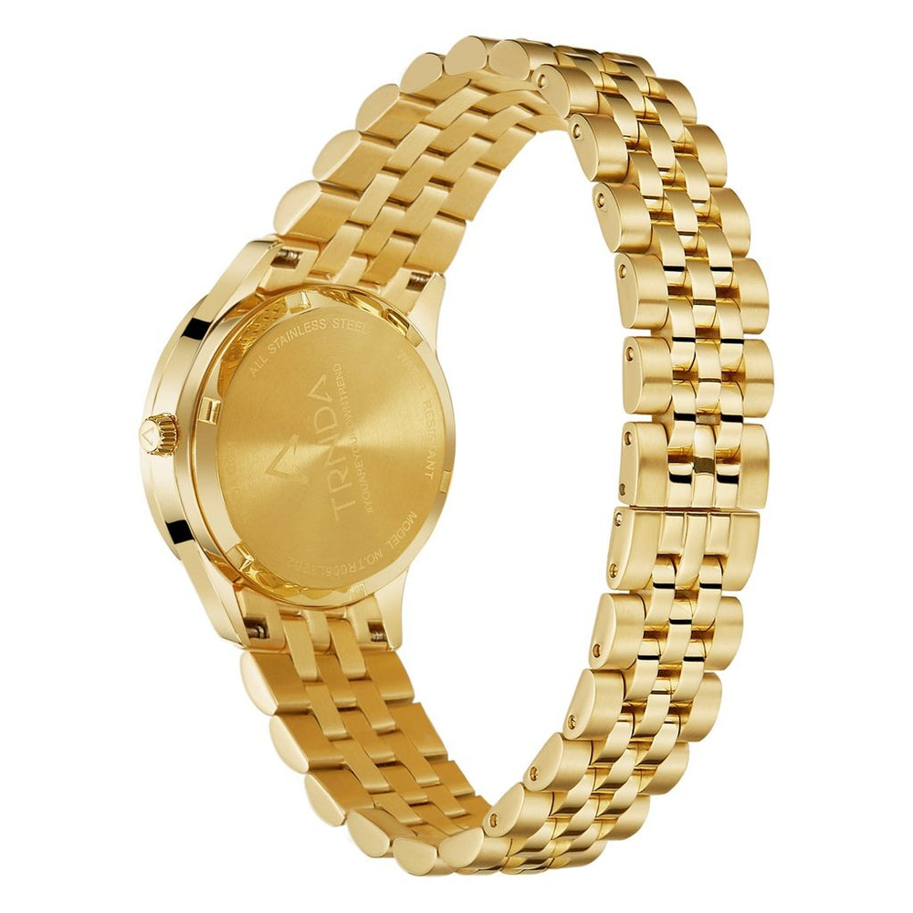 Trnda Women's Gold Stainless Steel Watch, Gold Dial | Trn-W32g by i-watch