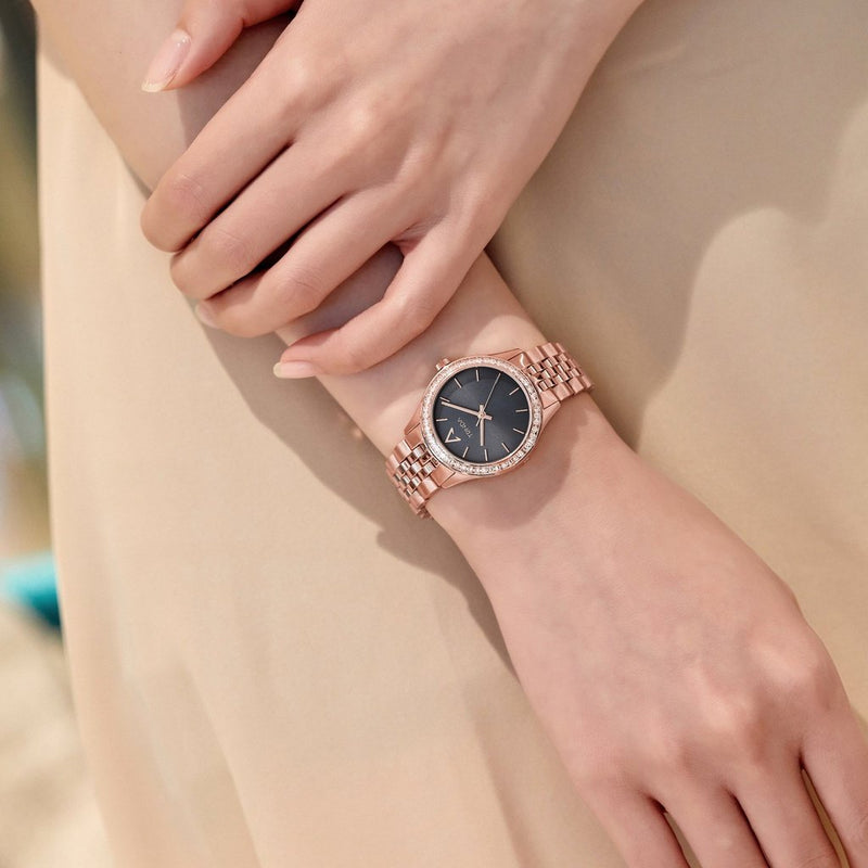 Trnda Women's Rose Gold Stainless Steel Watch, Gray Dial | Trnda-32rga by i-watch