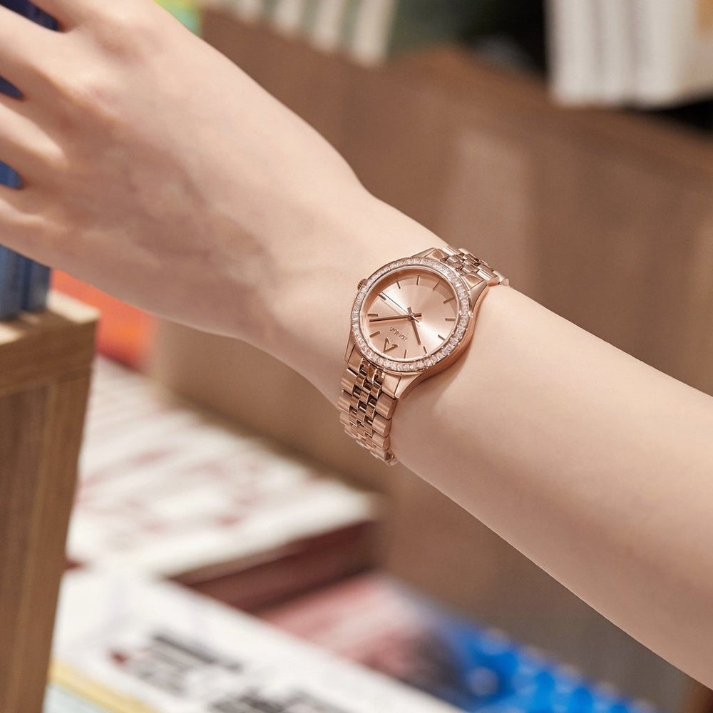 Trnda Women's Rose Gold Stainless Steel Watch, Round Dial | Tr32rg by i-watch