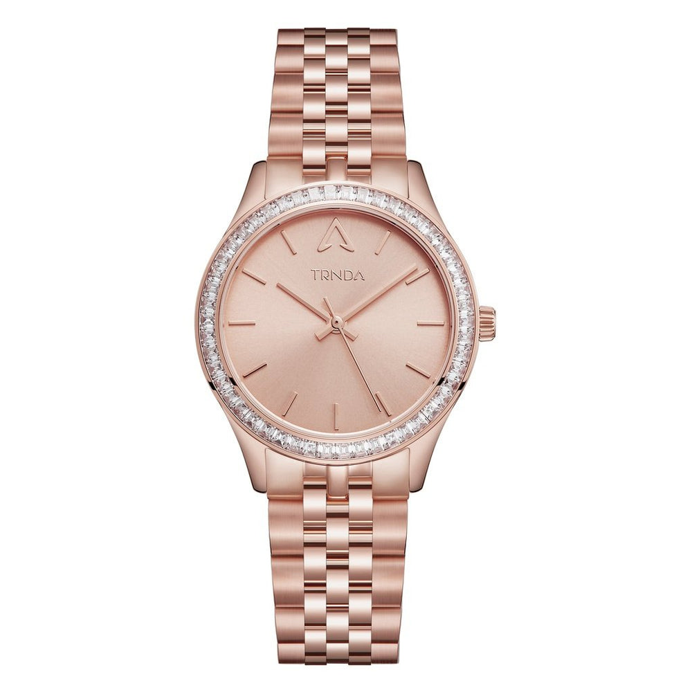 Trnda Women's Rose Gold Stainless Steel Watch, Round Dial | Tr32rg by i-watch