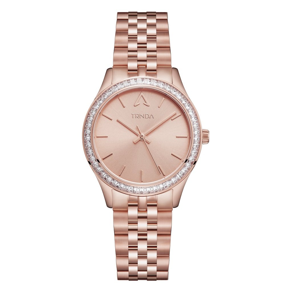 Trnda Women's Rose Gold Stainless Steel Watch, Round Dial | Tr32rg by i-watch