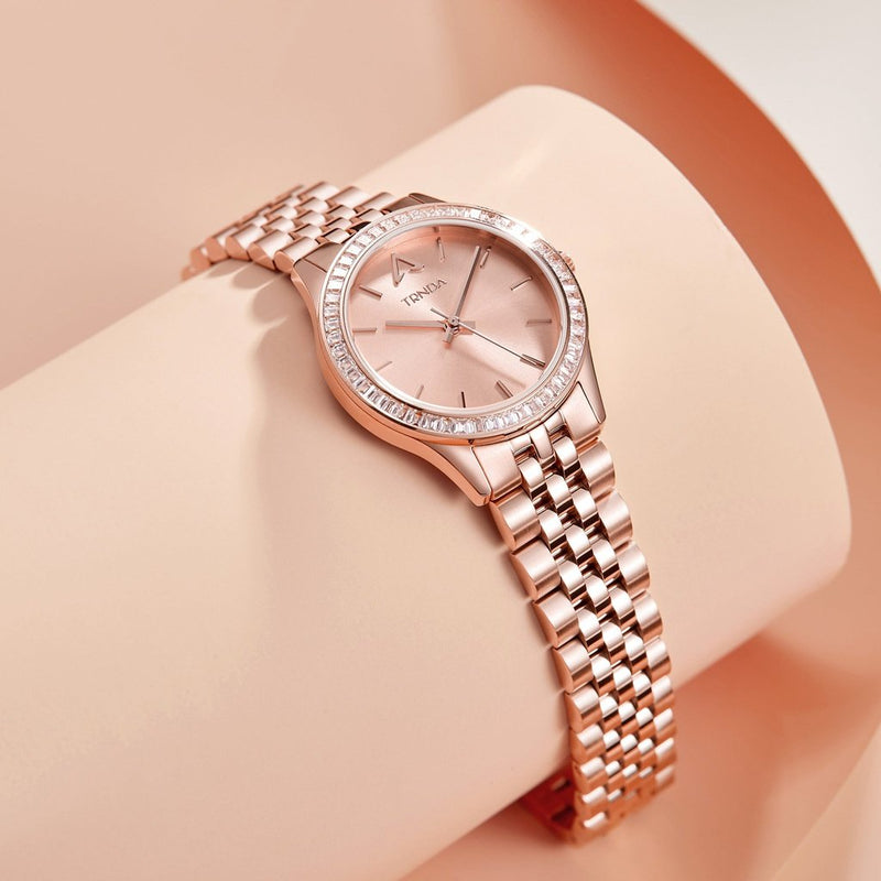 Trnda Women's Rose Gold Stainless Steel Watch, Round Dial | Tr32rg by i-watch