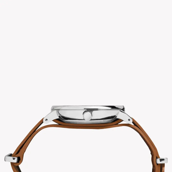 Timex Men's Brass Watch, Black Dial, Brown Leather Strap | Tw2p97900 by i-watch