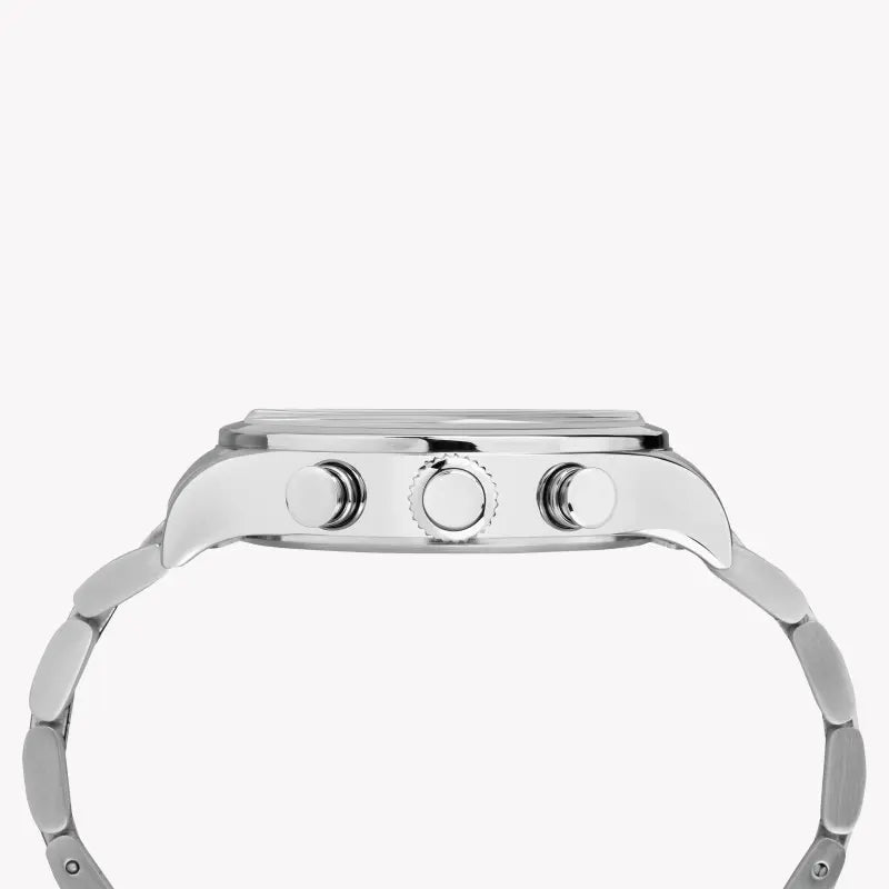 Timex Men's Silver Stainless Steel Watch, Black Dial | Tw2r24900 by i-watch
