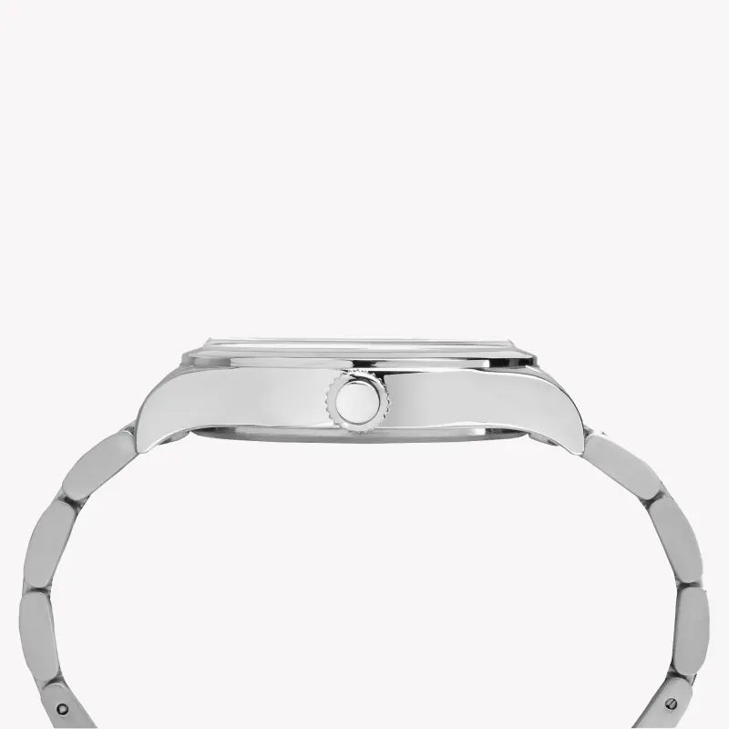 TIMEX TW2R25100 HERITAGE WATERBURY – STILVOLLE HERRENUHR AUS EDELSTAHL MIT SCHWARZEM ZIFFERBLATT UND INDIGLO-LICHT