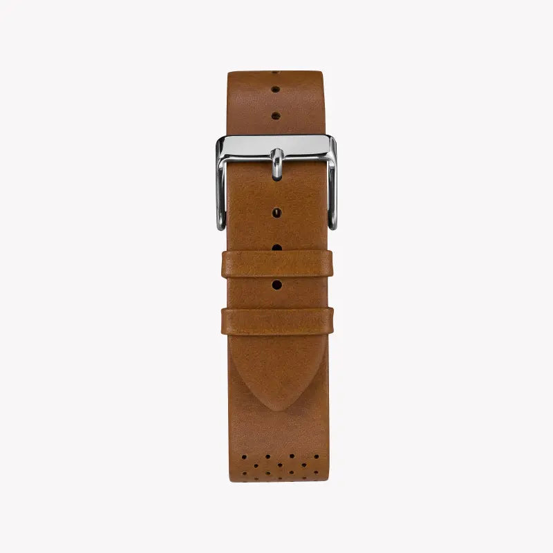 Timex Men's Brass Watch, Tan Leather, White Dial | Tw2r26700 by i-watch