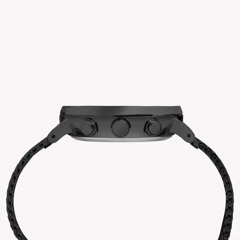 Timex Men's Black Stainless Steel Watch, Black Dial | Tw2r27300