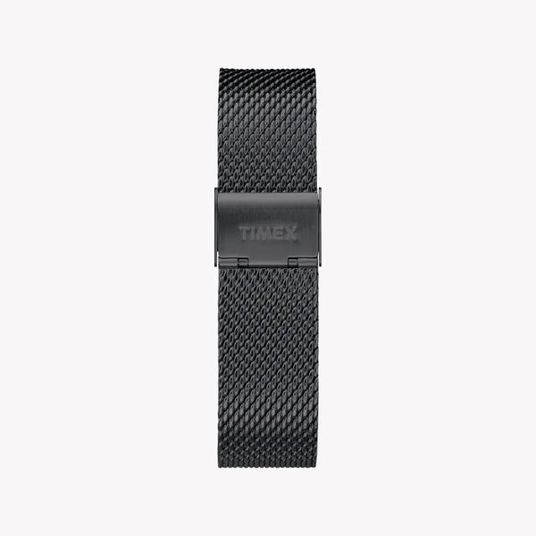 Timex Men's Black Stainless Steel Watch, Black Dial | Tw2r27300