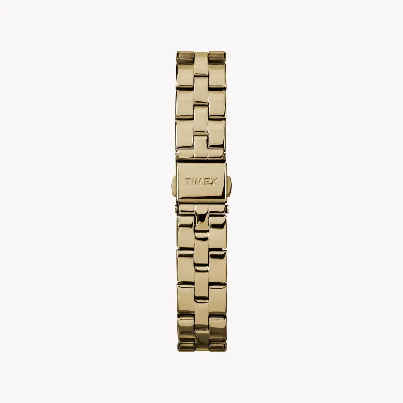 TIMEX Damenuhr mit goldenem Messinggehäuse und goldenem Edelstahlband
