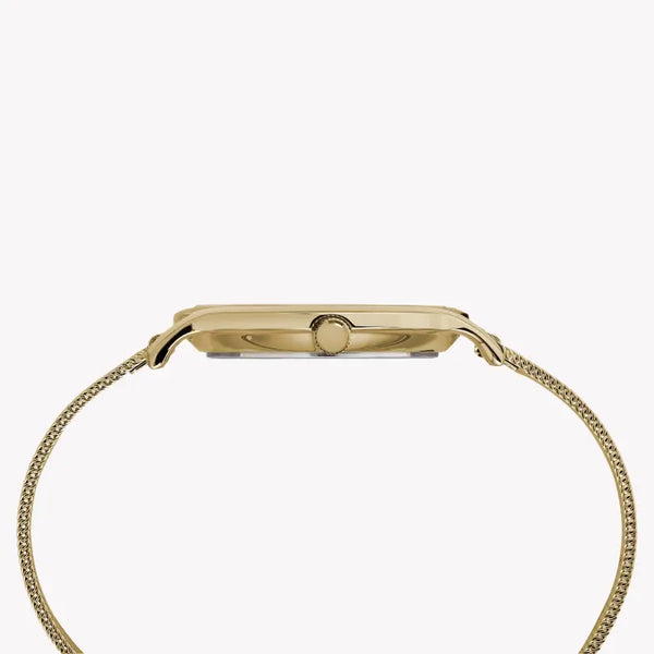 Timex Women's Watch With Gold Brass Case And Gold Stainless Steel Band by i-watch