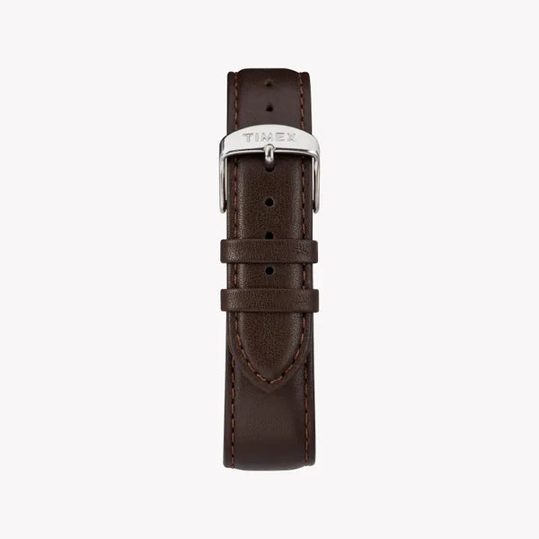 Timex Men's Brown Leather Watch, Black Dial | Tw2r38100 by i-watch