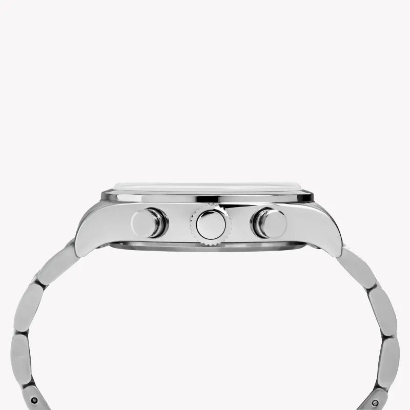 Timex Men's Silver Stainless Steel Watch, Black Dial | Tw2r38400 by i-watch