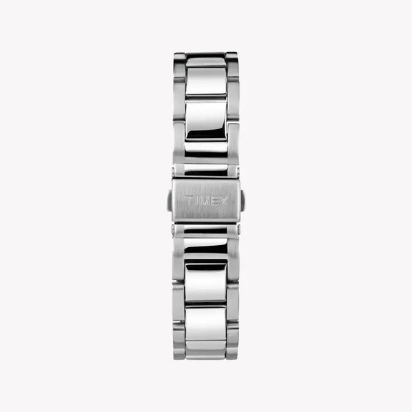Timex Men's Silver Stainless Steel Watch, Black Dial | Tw2r38400