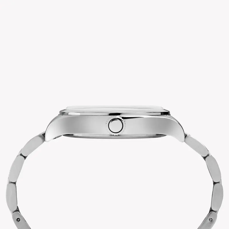 Timex Men's Silver Stainless Steel Watch, Black Dial | Tw2r38700 by i-watch